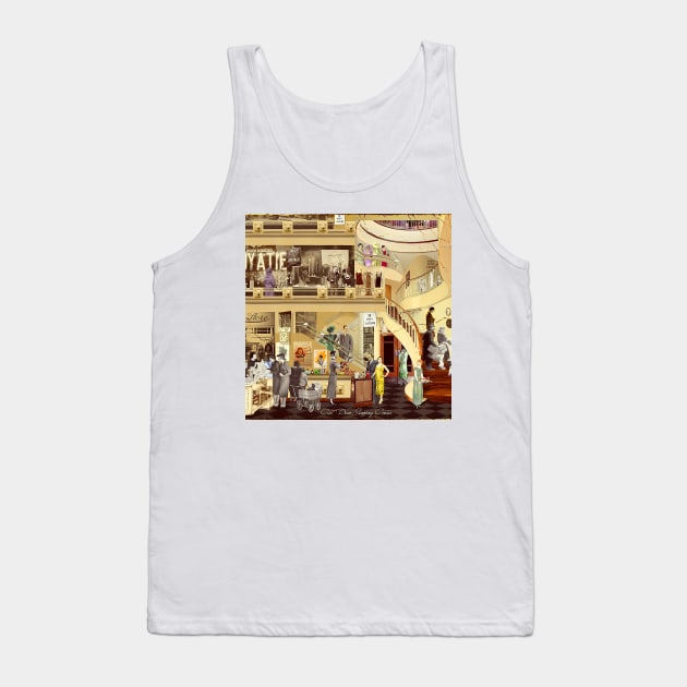 Art Deco Shopping Center (Boosted Color) Tank Top by PrivateVices